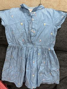 Max Girls Cotton Frock For 7 Year Old