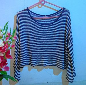 Striped Knit Top