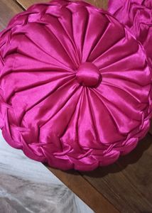 pink satin cushions