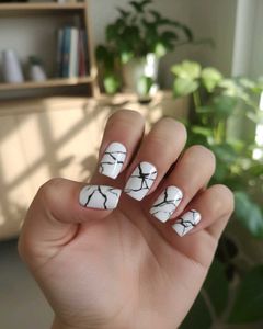 Marble Press-On Nails