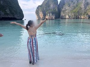 Striped Maxi Sun Dress Backless 34/36 Bust