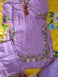 Beautiful Lavender Georgette Suit