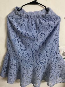 Blue Lace Skirt