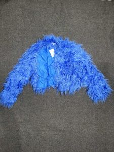 Blue Faux Fur Jacket