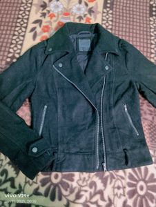 Women Black Biker Jacket