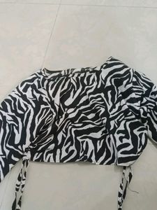 animal Print Crop Top