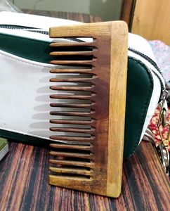 Wide Wooden Hair Comb