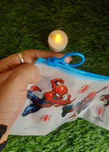Transparent Spiderman Stationary Zip Pouch👝