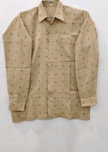 Vintage Patterned Long Sleeve Shirt