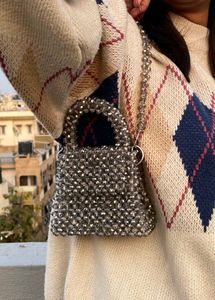 Glass Crystal Beaded Bag