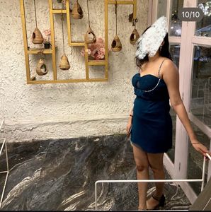 Birthday outfit Elegant sea blue Dress