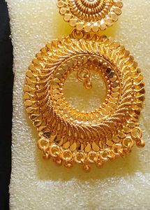 Golden Dangle Earrings