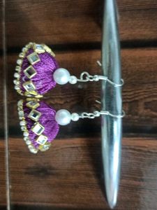 Handmade Resham Work new Earring