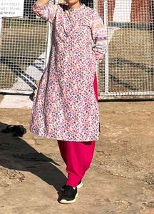 Floral Print Kurta