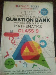 Mathematics Oswaal Book Class 9th NCERT