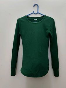 Green Long Sleeve Top