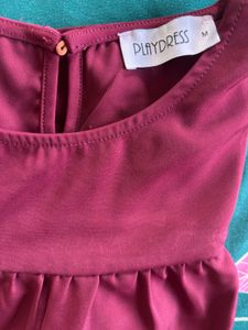 Playdress Maroon Top - Size M