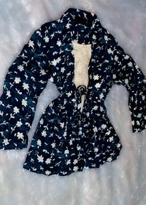 Floral Print Double Layered Top🌸✨