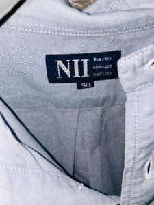 Men's Blue Long Sleeve Shirt