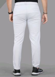 Regular Fit Men Trouser Off White (Stretchable)