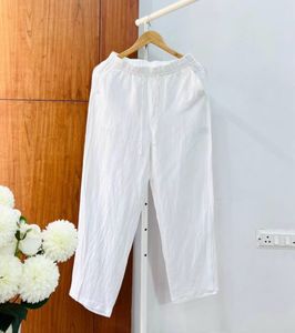 H&amp;M White Linen Pants