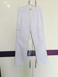 White Cargo Pants