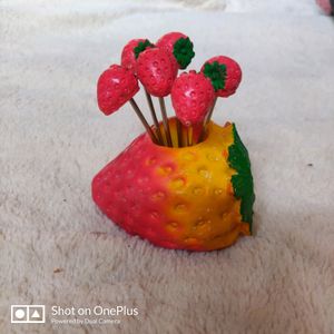 Artificial Fruit Shaped Mini Forks