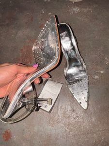 OG Mango Clear Heels