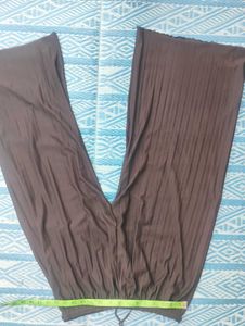 Brown Wide Leg Crop Pants