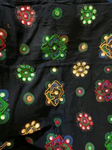 Embroidered Mirror Work Dupatta