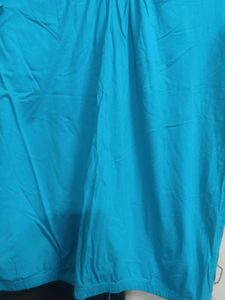 Teal V-Neck Top