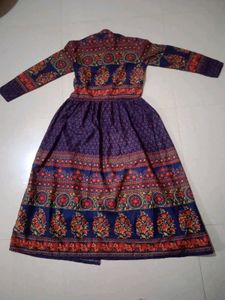 Floral Print Ethnic Gown