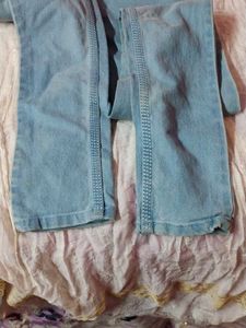 High Waist Blue Jeans