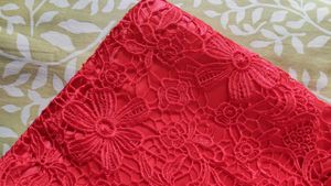 Red Lace Cheongsam Dress