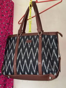 Ikat Print Tote Bag