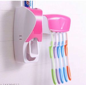 Toothpaste Dispenser and Toothbrush Holder