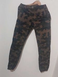 Camo Print Jogger Pants