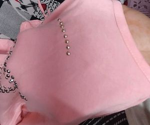 Pink Blouson Top