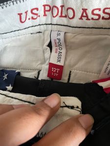 US Polo black trousers for boys 1-2 years