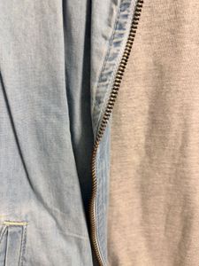 Denim Jacket with Zipper