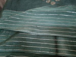 Green Cotton Saree