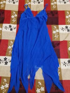 Babygirl Honeymoon Dress 👗 Blue Colour Net Fabric