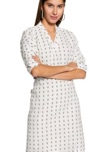 Cotton Shift Knee Length Dress