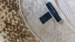 KAREN SCOTT Animal Print Top