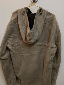 Beige Pullover Hoodie