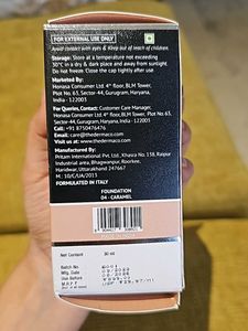 Derma Co Foundation Shade No.4 Caramel