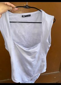 ZARA square Neck Bodysuit