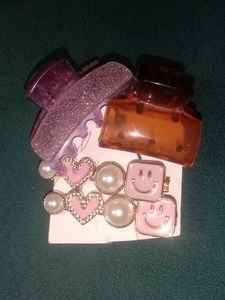 Hair Accessories And Hand Evil Eyes Bracelet