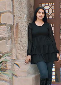 Chic Black Long Sleeve Dress