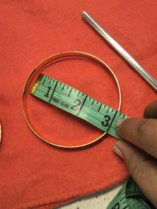 3" Golden Bangle Set of 6 count bangles